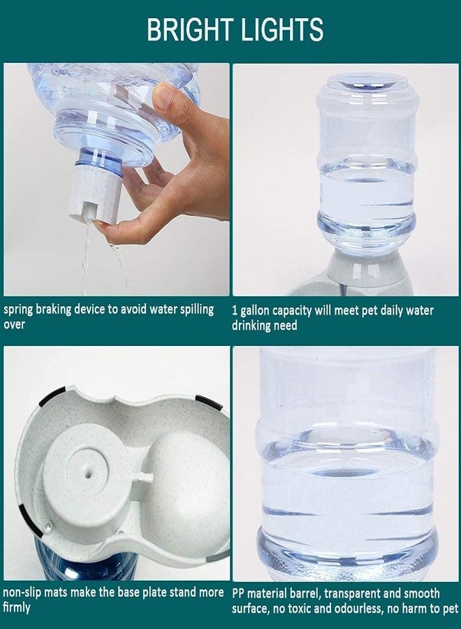 TGOPIT موزع مياه للحيوانات الأليفة يعمل بالجاذبية من تيغوبيت، موزع مياه ذاتي التوزيع ومياه أوتوماتيكية للكلاب والحيوانات الأليفة الصغيرة والكبيرة، بما في ذلك الجراء والقطط والأرانب (مجموعة). - Image 4